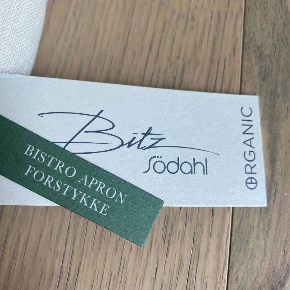 Organic by Bitz & Södahl Bistro Apron Organic Cotton Cream Scandinavian